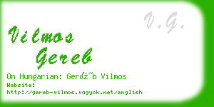 vilmos gereb business card